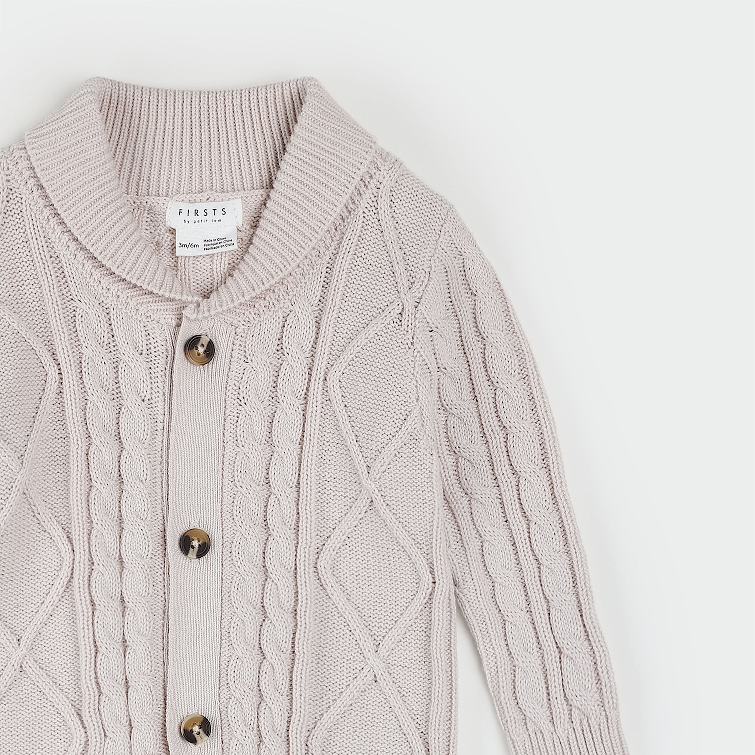 Cable Knit One-Piece Playsuit