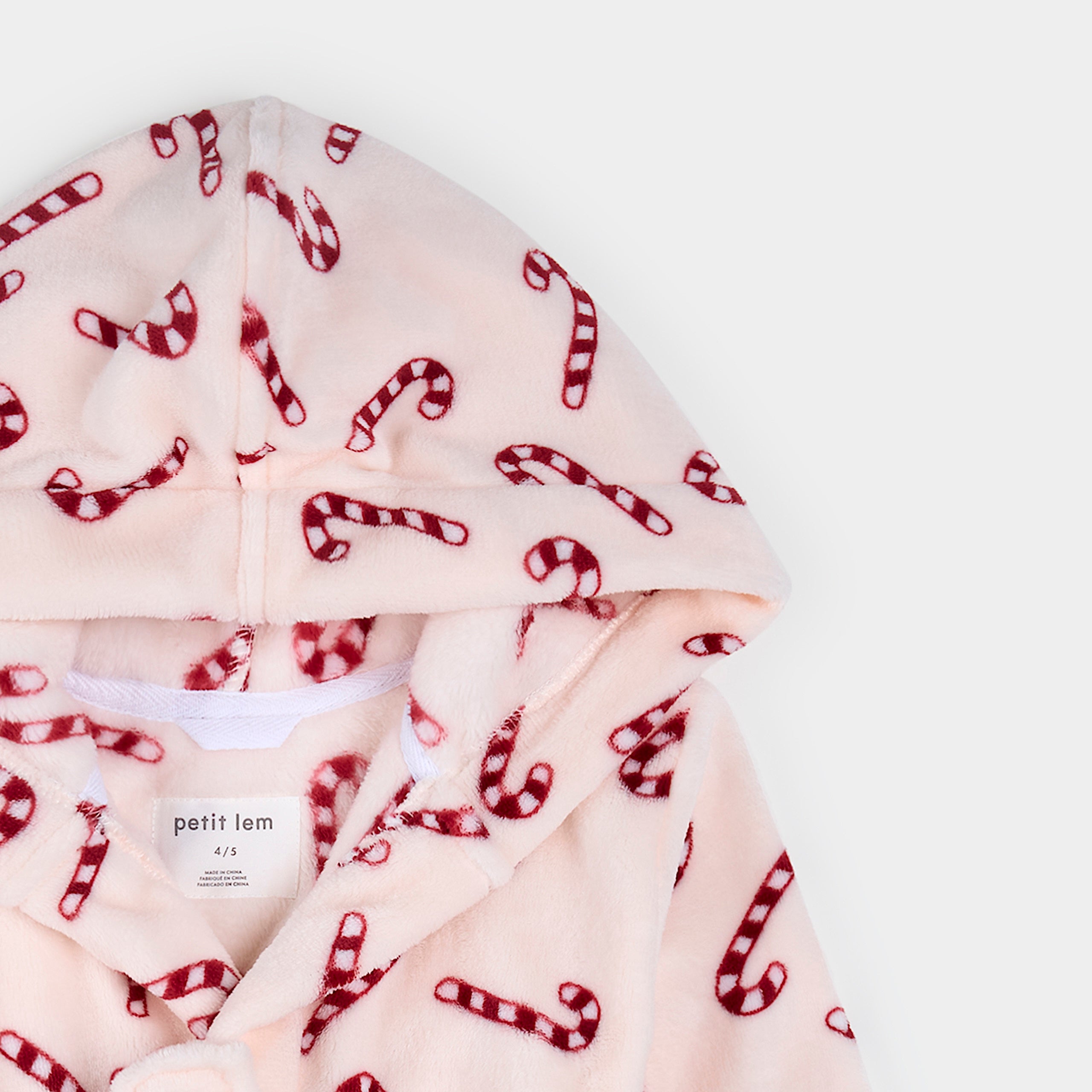 Candy Cane Plush Robe