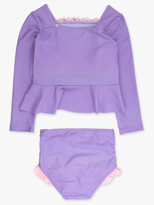 Amethyst Princess Dress-Up Long Sleeve Rash Guard