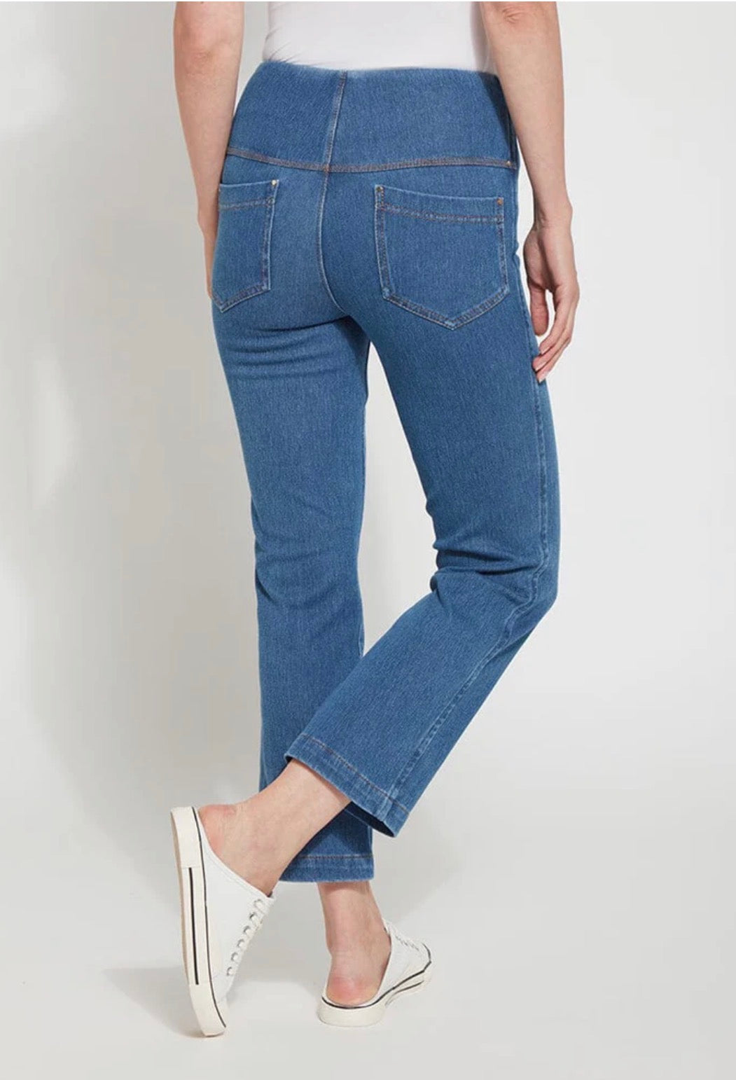 Ankle Denim Baby Bootcut (27" Inseam) - Mid Wash