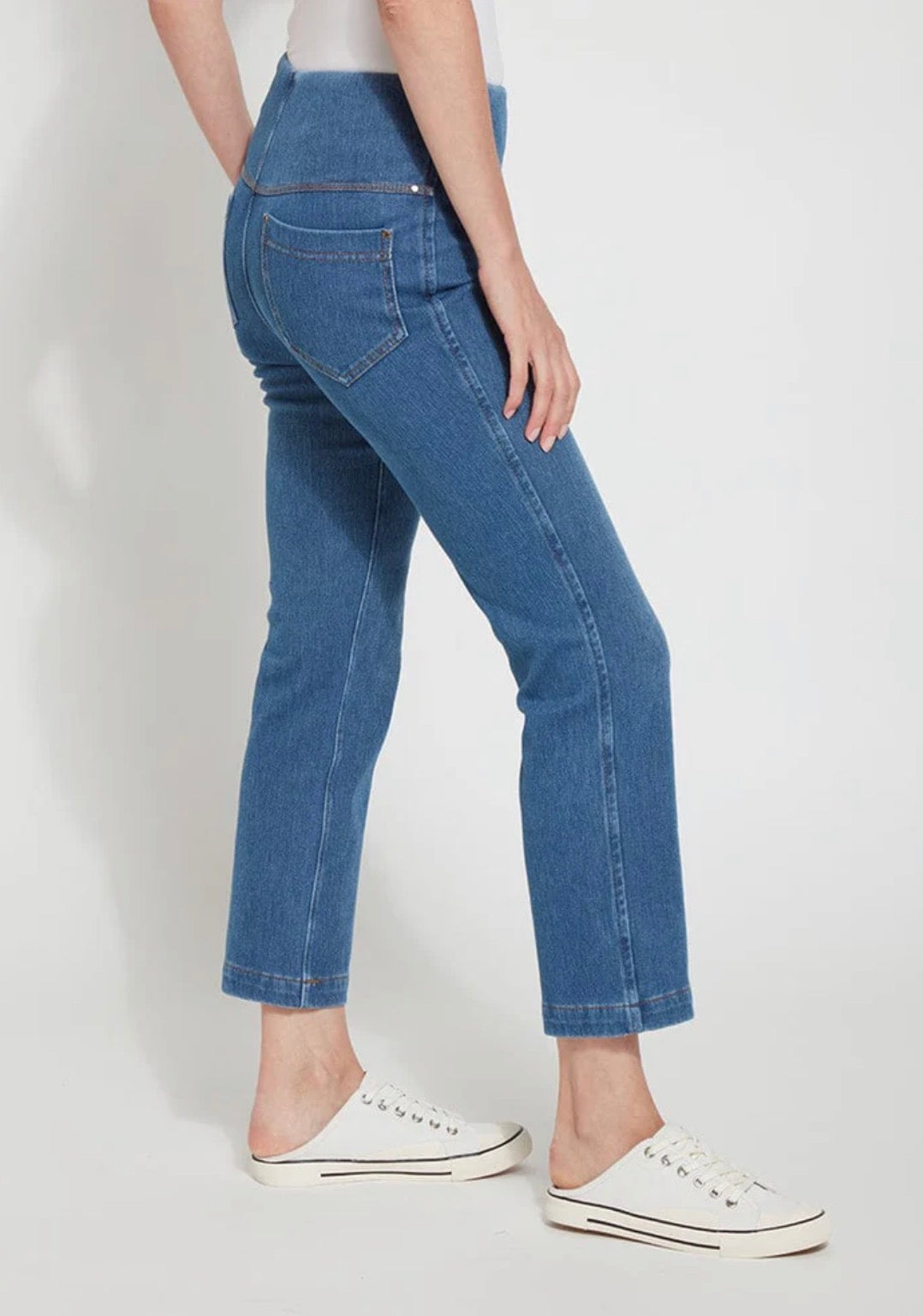 Ankle Denim Baby Bootcut (27" Inseam) - Mid Wash