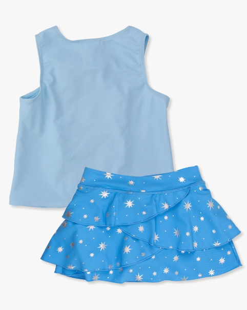 Crystal Blue Princess Dress-Up Activewear Outfit