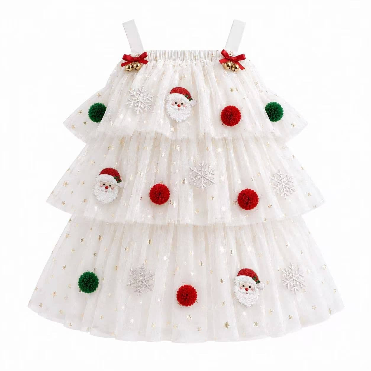 Christmas Starry Tulle Dress