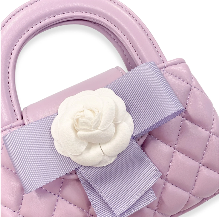 Floral Applique Quilted Bag