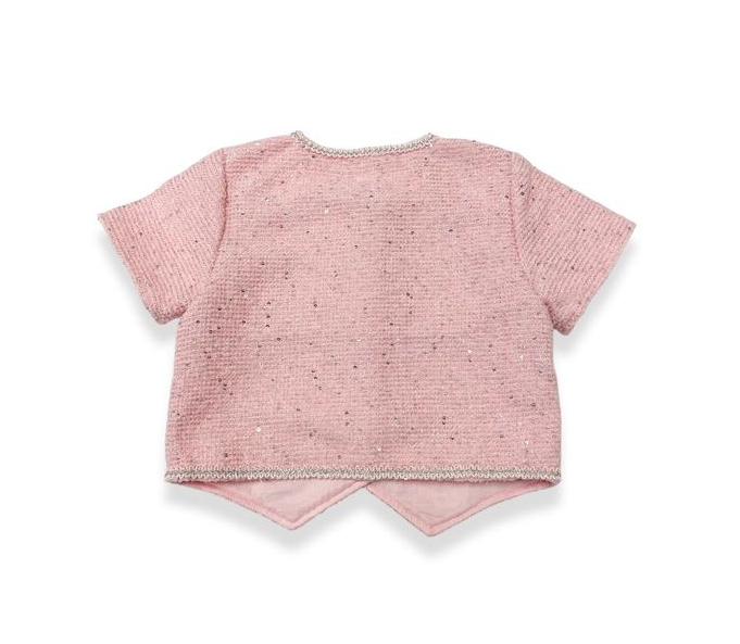 Floral Embellish Tweed Suit Outfit