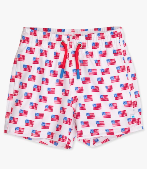 Freedom Flags Performance Hybrid Swim Trunks & Rash Guard