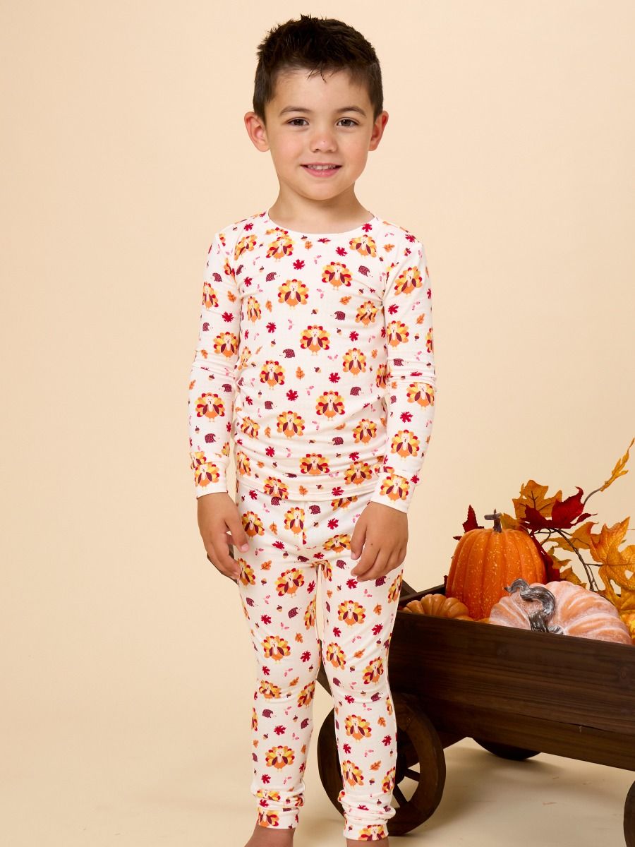 Gobble Gobble Unisex Long Sleeve Pajama Set