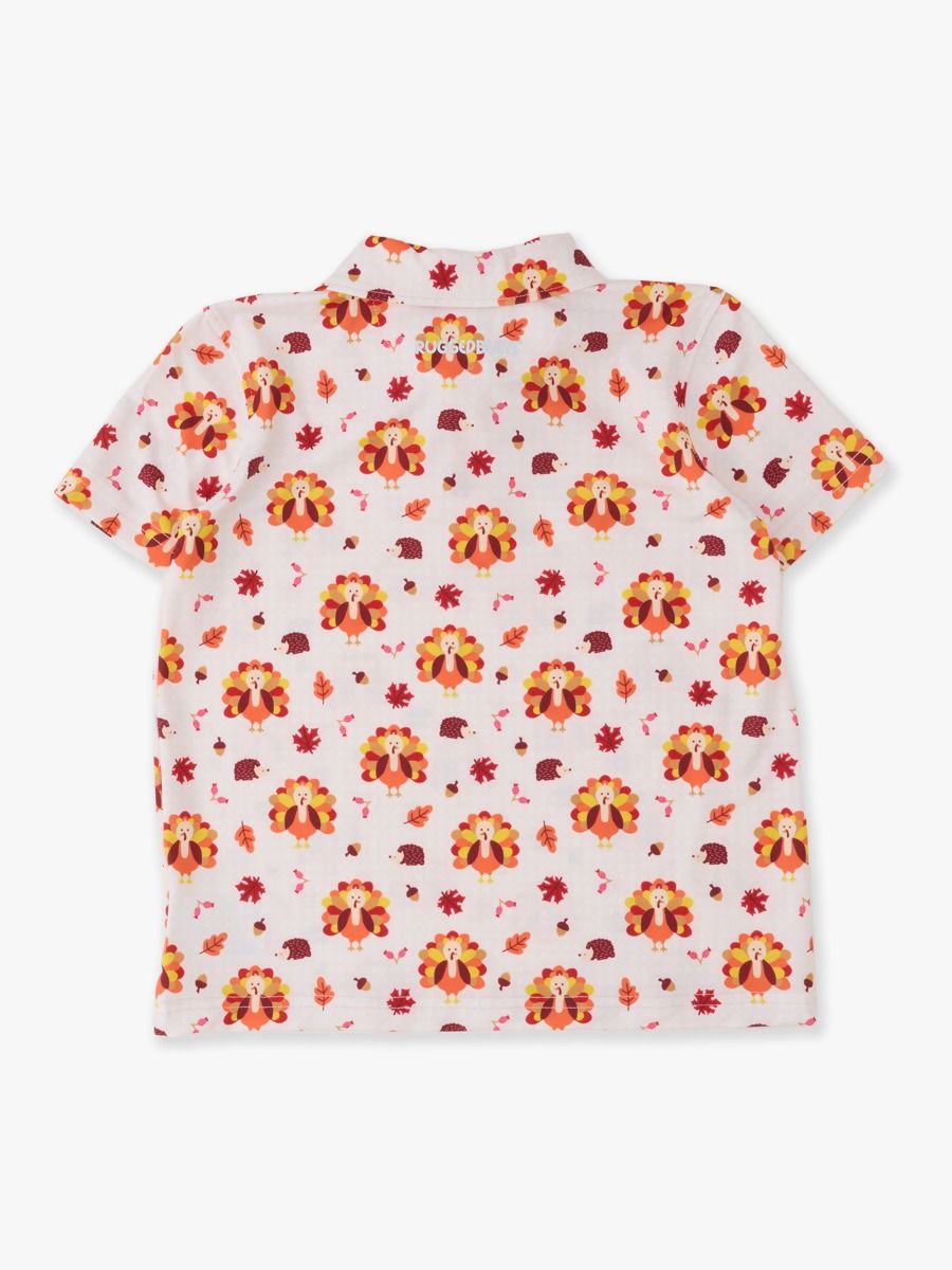 Gobble Gobble Knit Short Sleeve Performance Polo