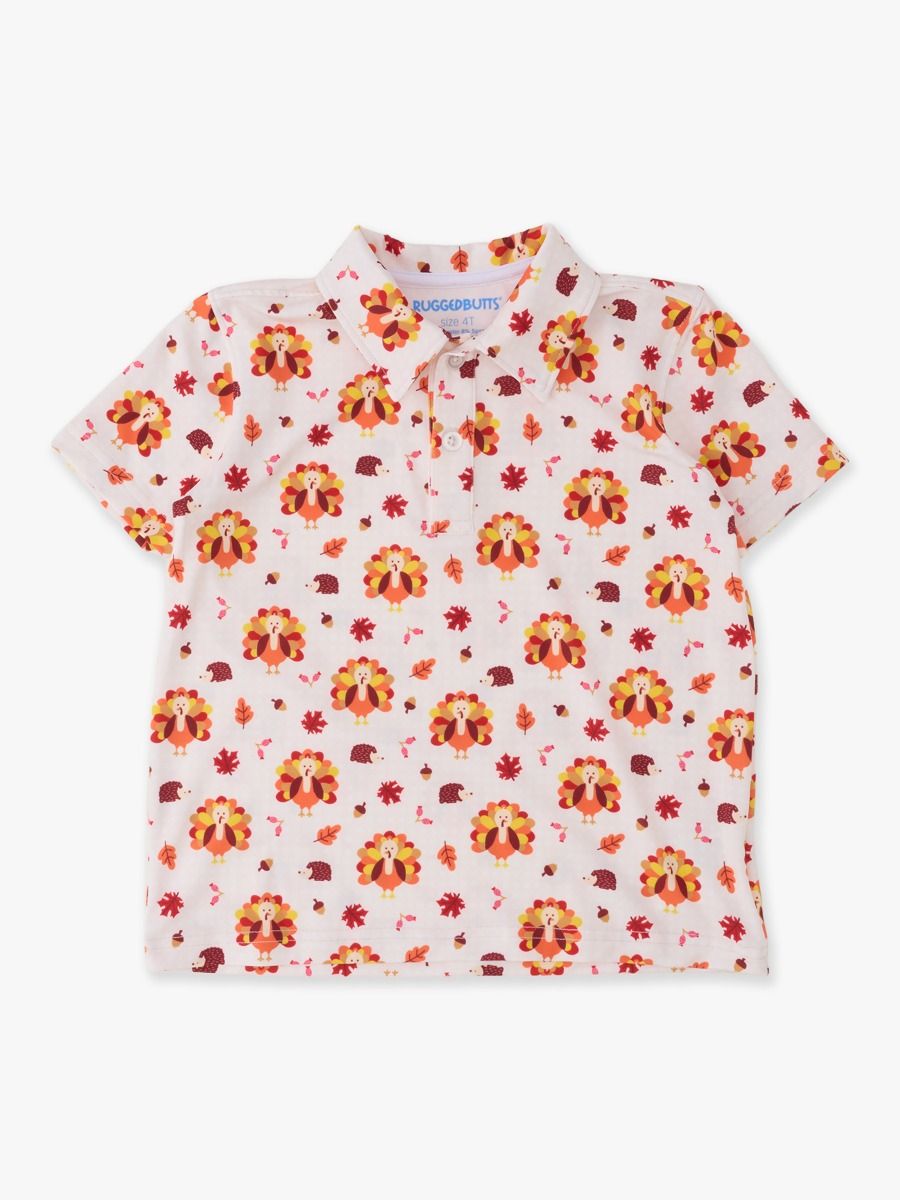 Gobble Gobble Knit Short Sleeve Performance Polo