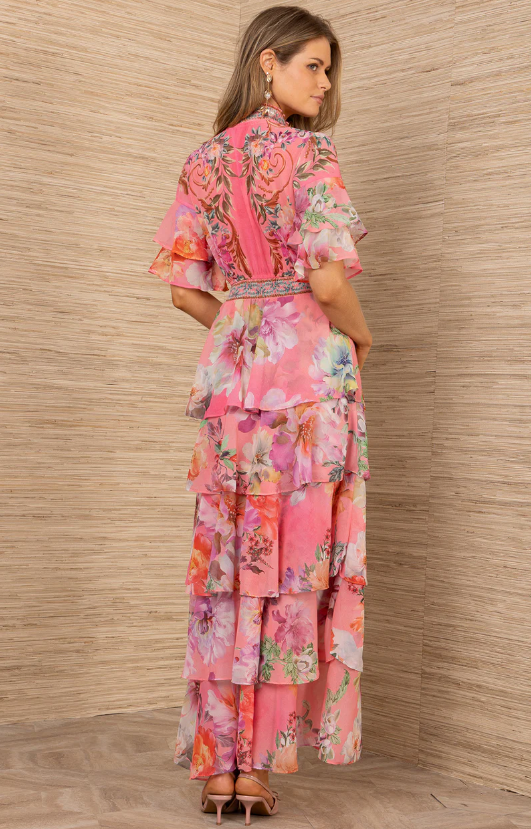 Itzayana Chiffon Maxi Dress