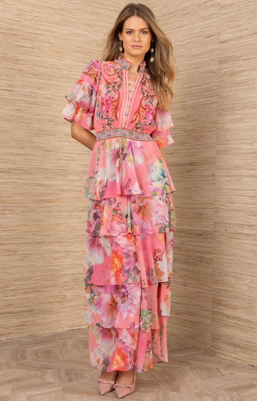 Itzayana Chiffon Maxi Dress