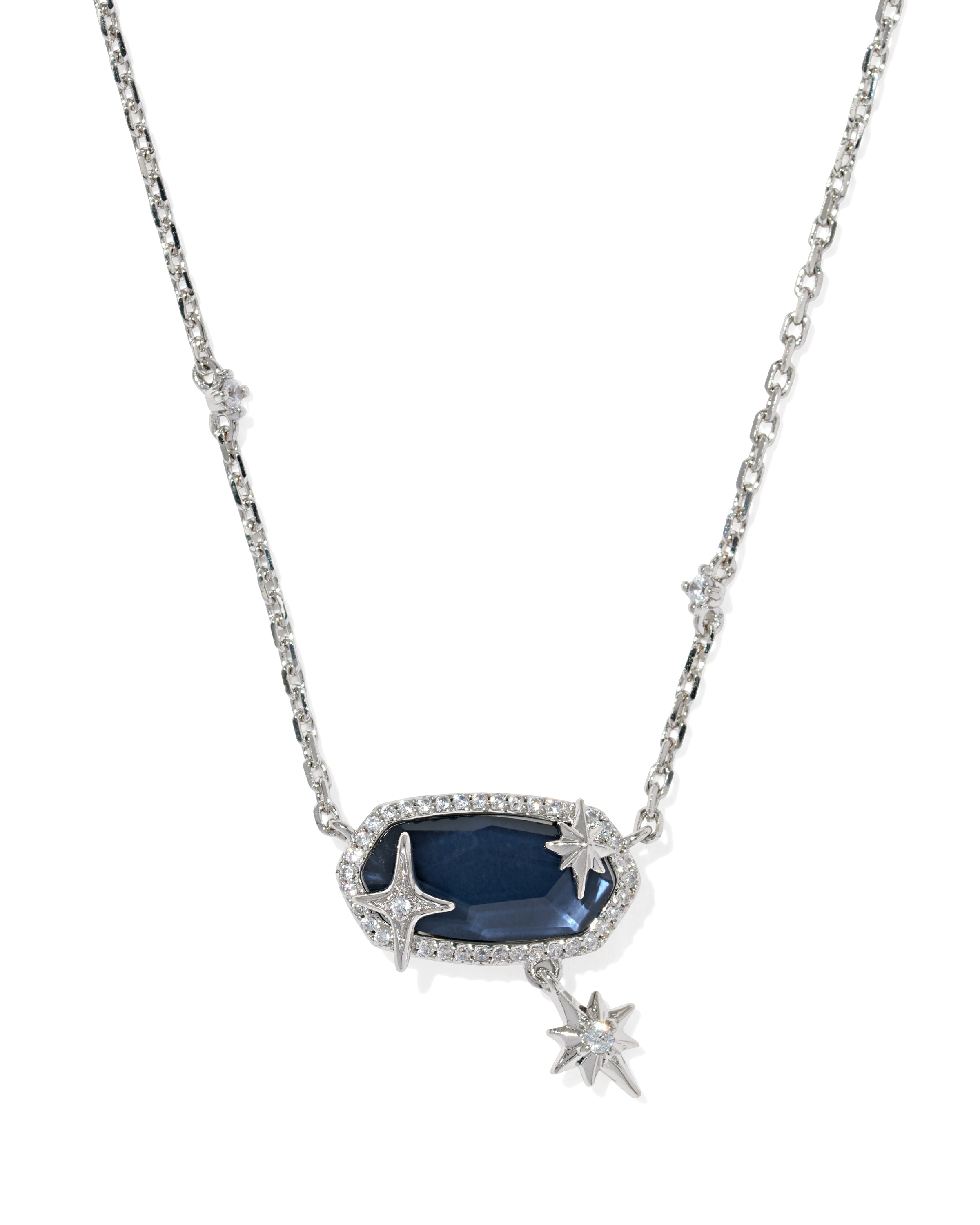 Elisa Star Silver Short Pendant Necklace