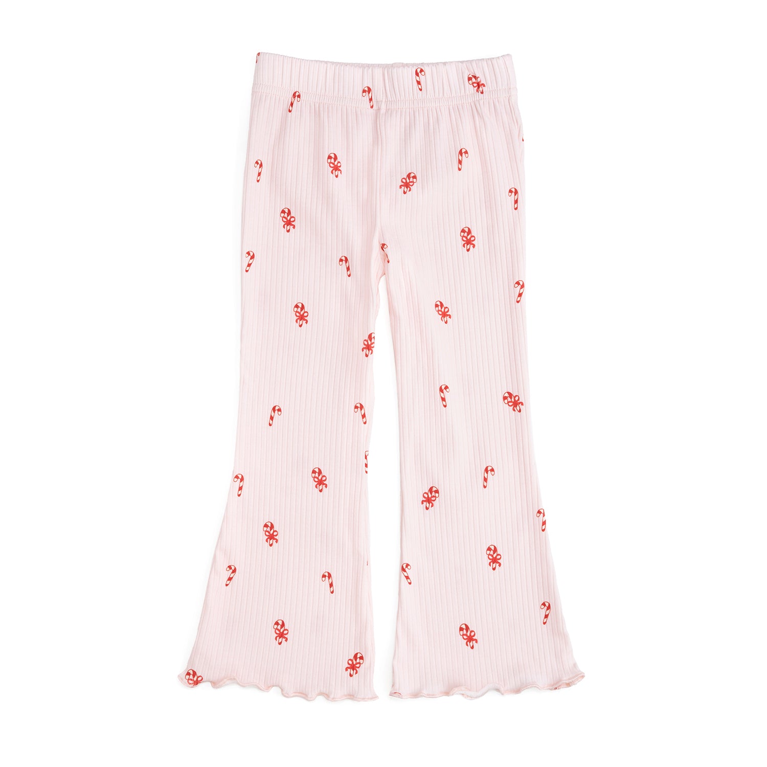 Candy Cane Christmas Sweatshirt + Flare Legging Set