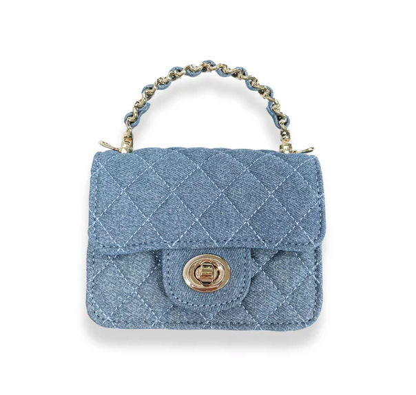 Sparkly Denim Quilted Purse