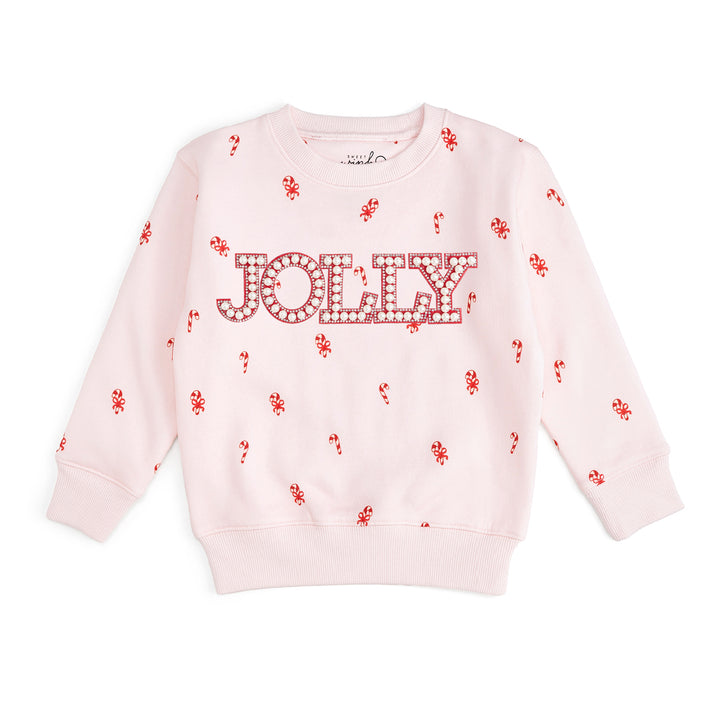 Candy Cane Christmas Sweatshirt + Flare Legging Set