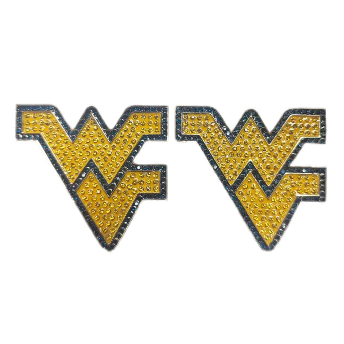 West Virginia Pavé Logo Studs