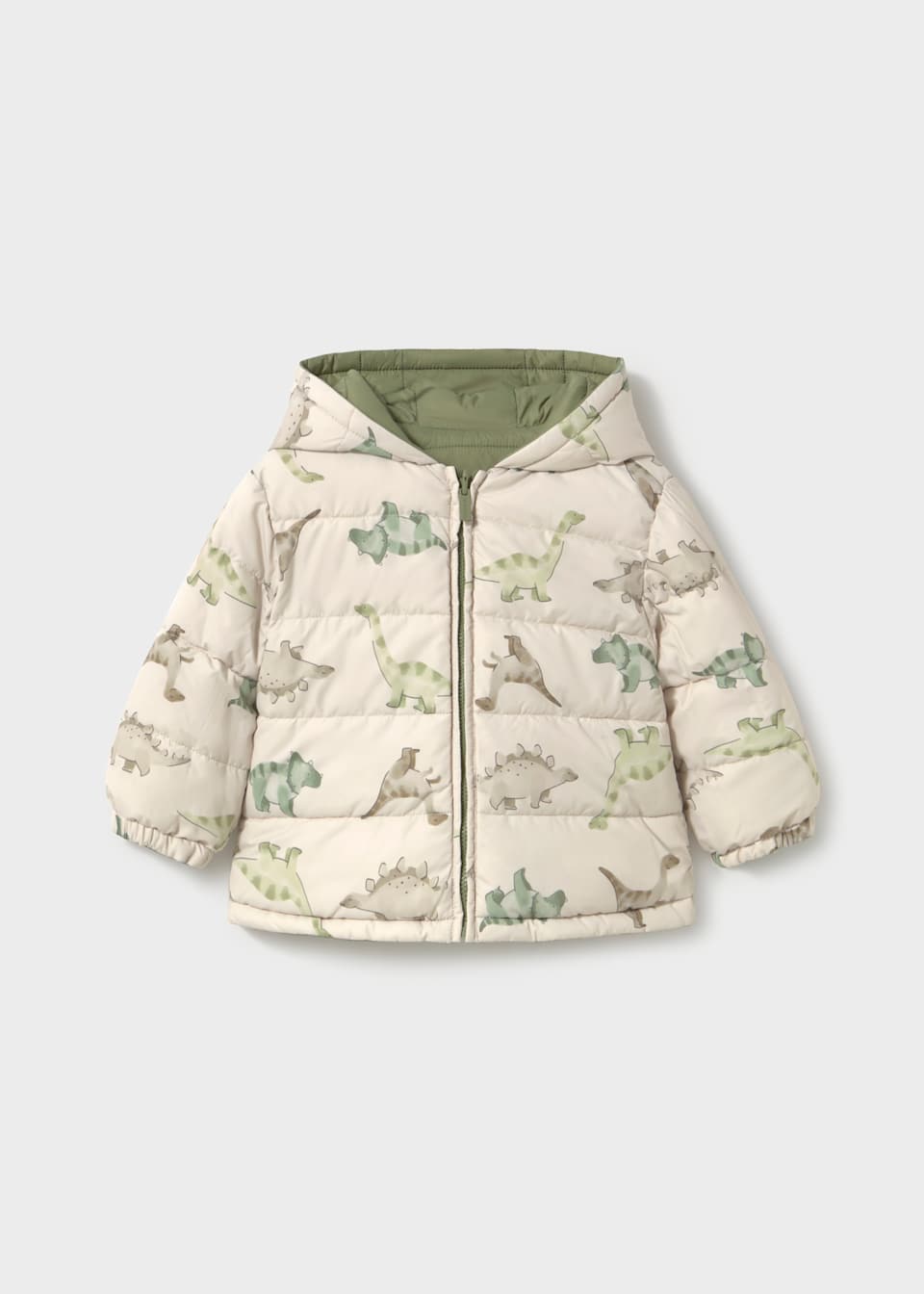 Baby Reversible Soft Printed Puffer Jacket