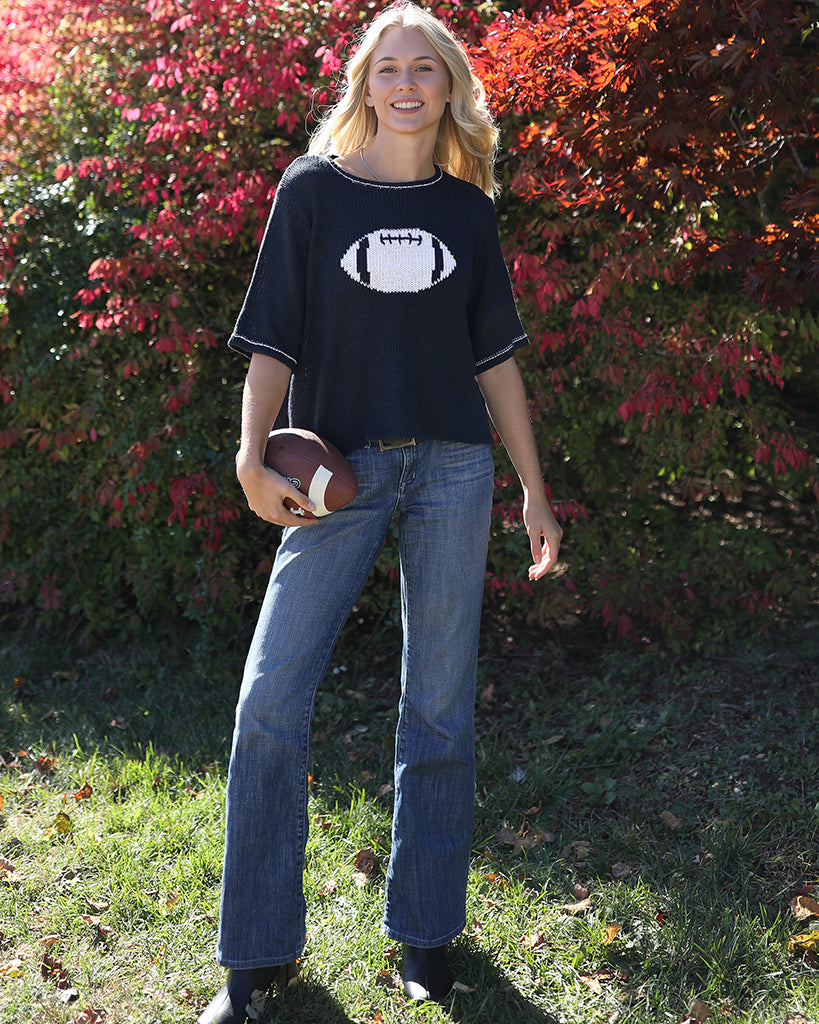 Football Half Sleeve Top Cotton